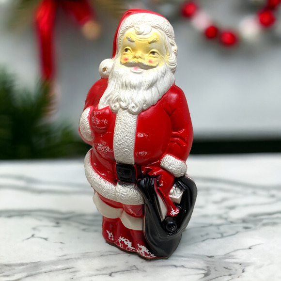 Vintage 1968 Empire Blow Mold Santa Claus Christmas Tabletop 13" Working READ - Picture 1 of 13